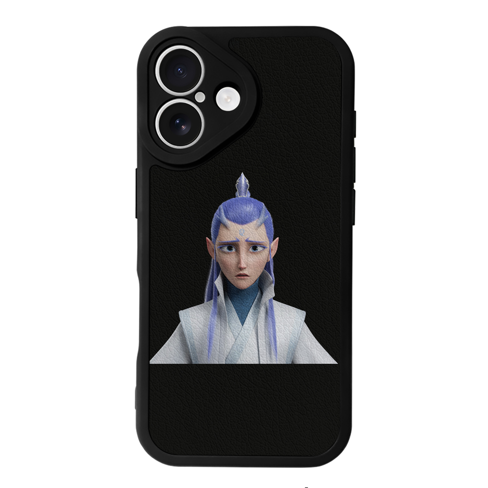 （画像用） Ne Zha 2 ナタ 魔童の大暴れ 【iPhone 16シリーズ対応】シリコンスマホケース（レザー調） 材質：シリコン